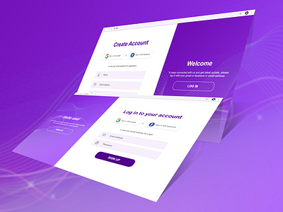 Log In / Sign up web UI design design graphic design log in sign up sign up log in ui ui ui design uxui web design web ui web ui design