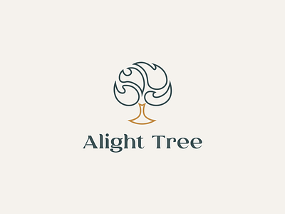 Alight Tree brand identity branding design graphic design logo