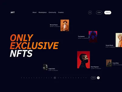 Exclusive NFT branding design idea layout mobile prototyping ui web