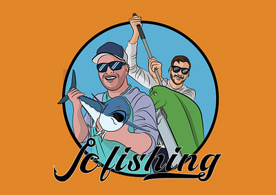JC Fishing 2d animation design graphic design illustration
