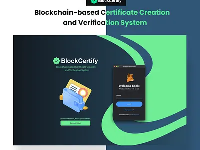 BlockCertify - A Blockchain-based certificate creation and verif adobe xd android android app branding design flutter illustration ios logo
