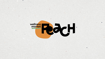 :: PEACH :: brand design branding design logo wellnessmarket