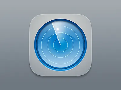 Radar icon illustration mac