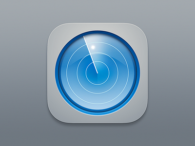 Radar icon illustration mac