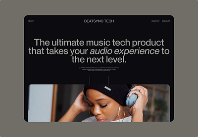 Beatsyn web landing page music productdesigner uidesign uiuxdesign userinterfacedesign web webdesign website