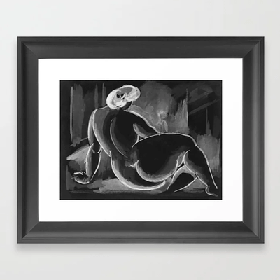 Sitting Female Nude Chalk Drawing Vintage Erotic Illustration adult art beauty chalk drawing erotic female femininity fine art illustration imotive intimate nude provocative romantic sensual sensuality sexual sitting sketches vintage