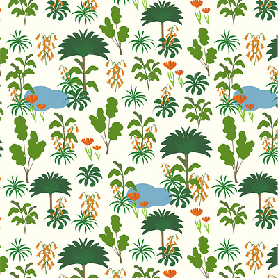 Tropical Flora foliage graphic design licensing nature palm pattern surface pattern tropical vector
