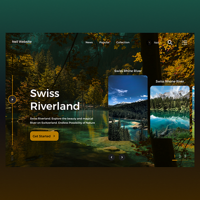 River Web Design app appdesign branding design illustration logo nature river riverland swiss swiss river switzerland ui uidesign ux uxdesign web web design website website design