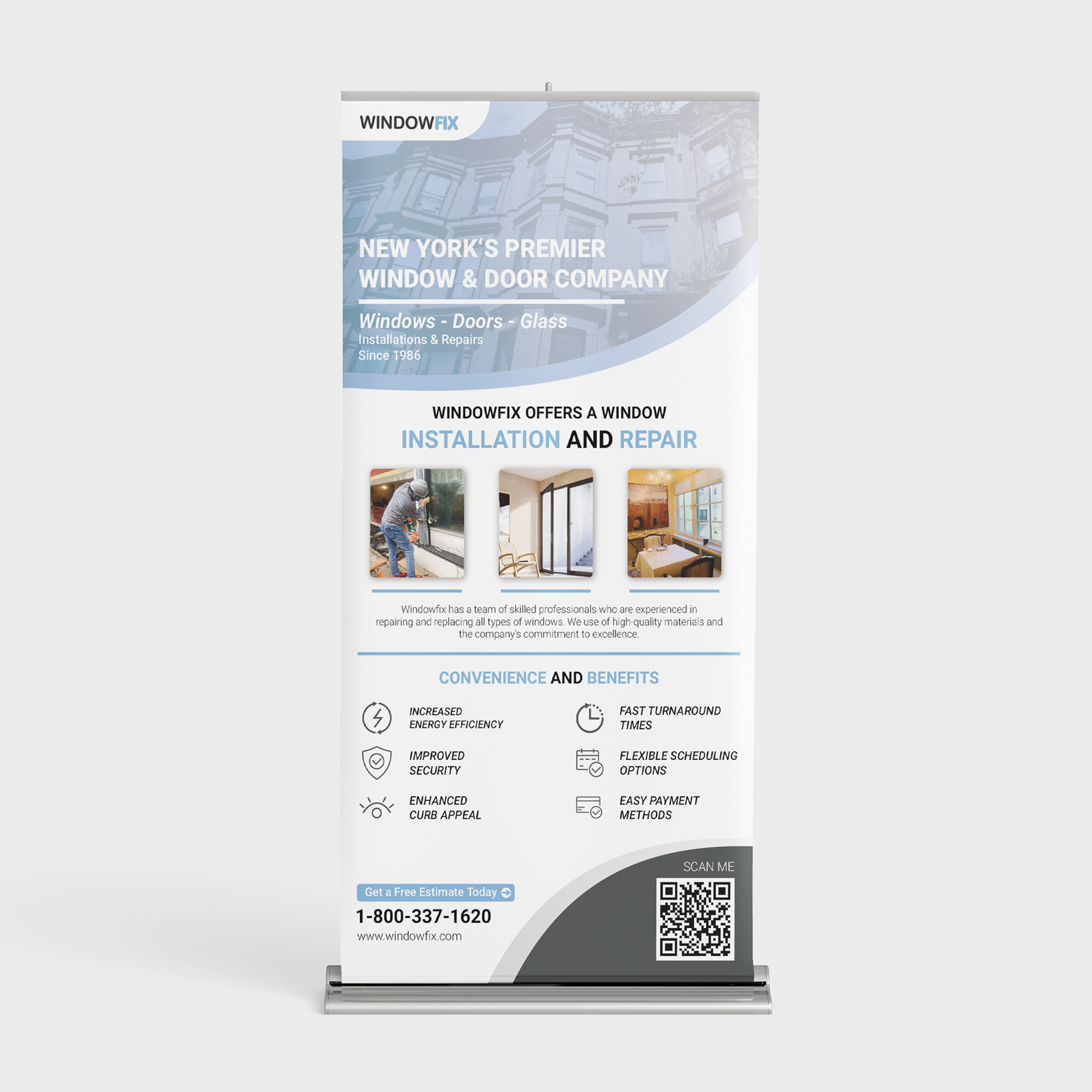 Roll Banner - Print Design banner branding designcommunity graphic design print design standing banner