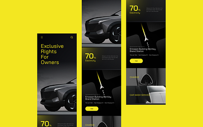 Vehicle App Concept app automotive design hmi mobile ui ux