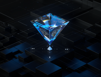 Smart Mobility Diamond AI logo 3d branding design graphic design icon illustration logo ui