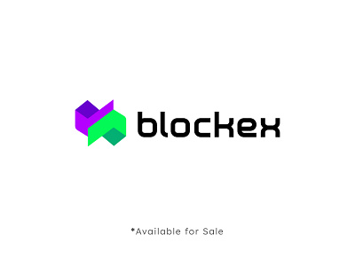 blockchain, exchange logo design block blockchain blockchain logo branding chain creative crypto cryptocurrency cube design exchange icon logo logo design logos minimal vector