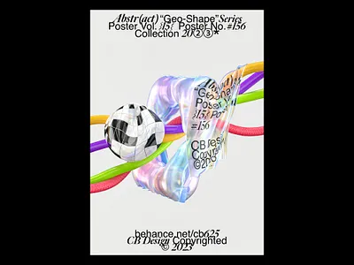 CB Design PC-156 3d 3dposter abstract c4d c4dart cinema4d dailyrender layout maxon poster posterdesign typography