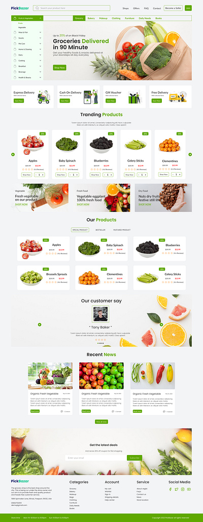 Grocery Shop Website Landing Page ecommerce ecommerce landing page grocery shop grocery shop landing page landing page website