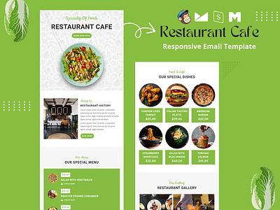 Restaurant Cafe – Multipurpose Responsive Email Template coffee bar email responsive template