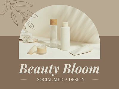 Beauty Bloom - Social Media Design brochure design graphic design media media design social media ui