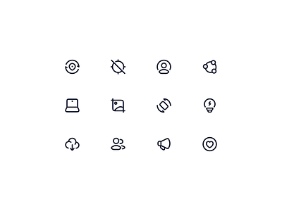 Hugeicons Pro | The largest icon library bulb cloud download favourite gps icon icondesign icons image crop interfacedesign laptop location update megaphone screen rotation share sidebar stroke user multiple user sharing webdesign