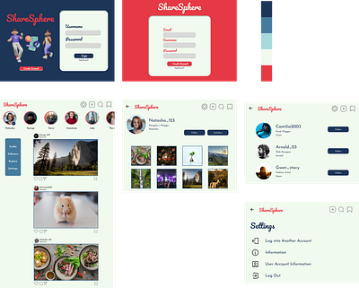 Online Social Platform UI Design design figma ui uiux web app web design