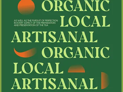 Sencha Matcha branding modern organic poster ui