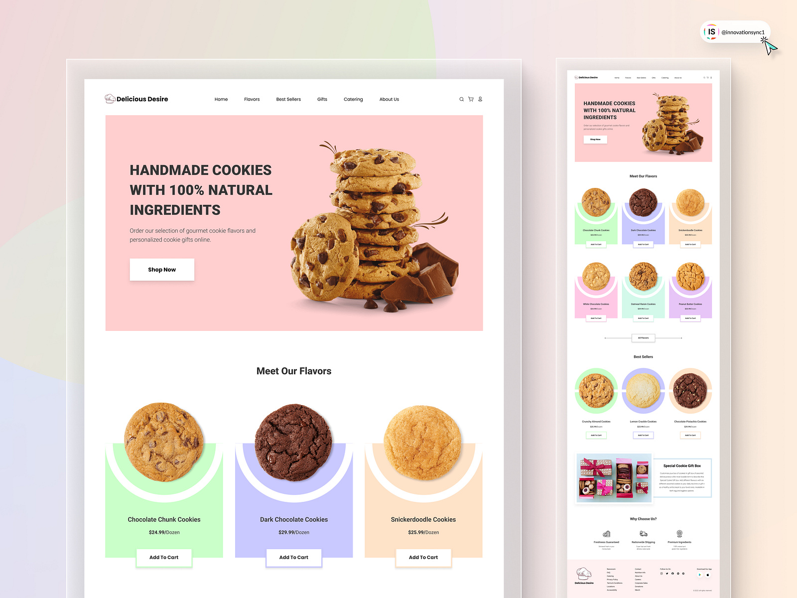 Cookie Website Landing Page by InnovationSync on Dribbble Cookie Website Landing Page by InnovationSync on Dribbble