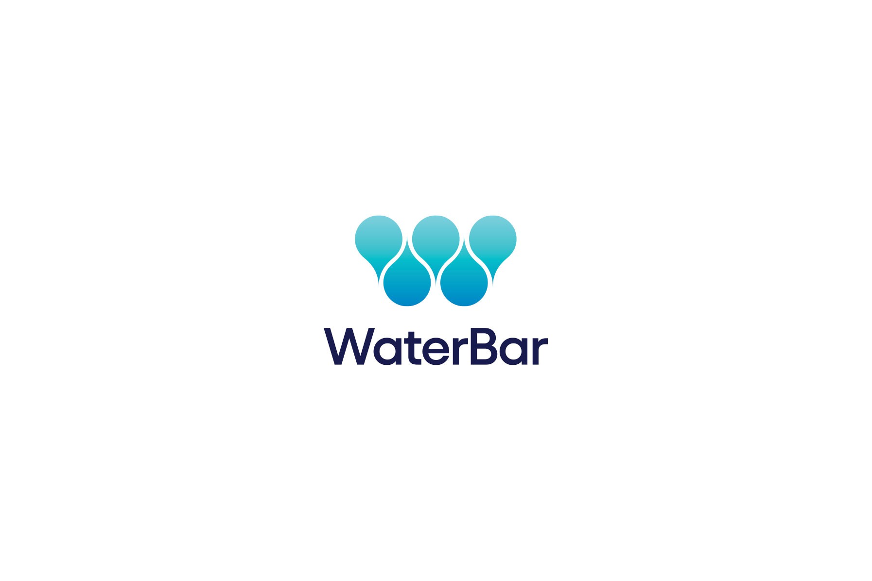 Minimalist Logo Design For 'WaterBar' 3d app brand logo brand style guideline design branding business logo company logo creative logo design designer graphic design illustration logo logo designer logo maker luxury logo motion graphics professional logo ui vector