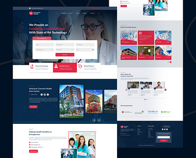 Medical Healthcare Website Landing Page appointment app appointment booking clinic doctor doctor app doctor appointment doctor booking health health care landing page health website healthcare healthcare website hospital landing page medical medical website online medical service patient ui website