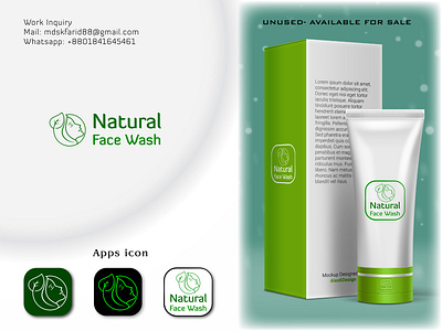 Natural Face Wash 3r logo a b c d e f g h i j k l m n o p apps logo branding design graphic design icon logo logo design mark modern logo typographic logo vector