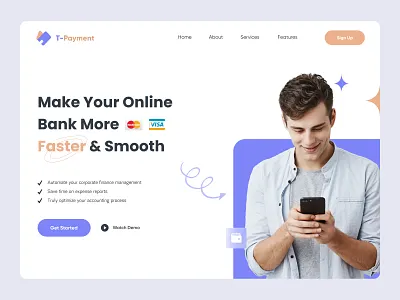 T-Pay | Money Transfer and Online Payment Website bank bank app banking credit card currency finance fintech investment ix studio ixstudio mobile banking online banking pay payment transaction transfer wallet