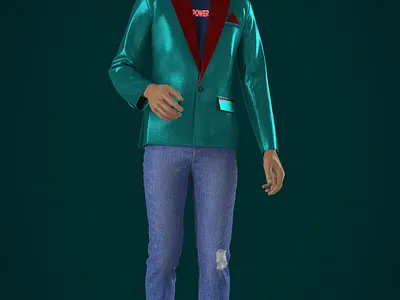 Men's Casual Fashion 3D Design 3d animation branding graphic design logo motion graphics