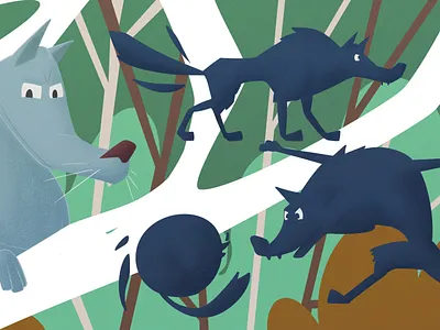 Wolf Character Design animal art artwork characterdesign concept concept art concept artists digital digital art digital illustration digital painting digitalart forest fyp illustrated book illustration shape wolf