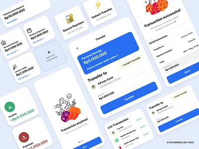 Finance App UI Exploration Interaction app app design dailyui design figma finance minimal mobile mobile app motion graphics syahdan ui user interface ux visual design