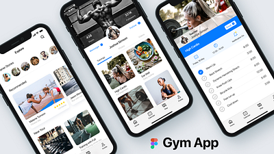 Gym Finder - Fitness Trainer figma fitness app gym finder ios app product design uxdesign