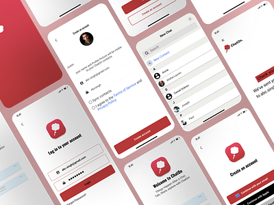 ChatOn - A messaging app app call chat design message messaging app ui ux