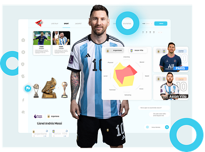 Player ID Landing Page adobe photoshop banner branding cup design fifa figma football game id illustration landingpage lionel andrés messi logo messi typography ux vector webside worldcup