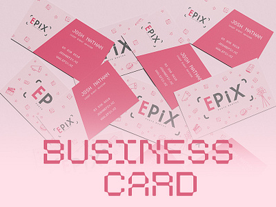 Business Card Design | EPIX Photo Studio branding business card colors graphic design illustration photoshop