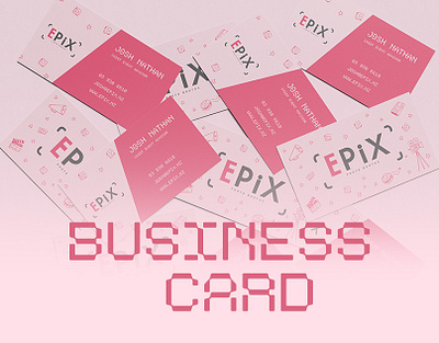 Business Card Design | EPIX Photo Studio branding business card colors graphic design illustration photoshop