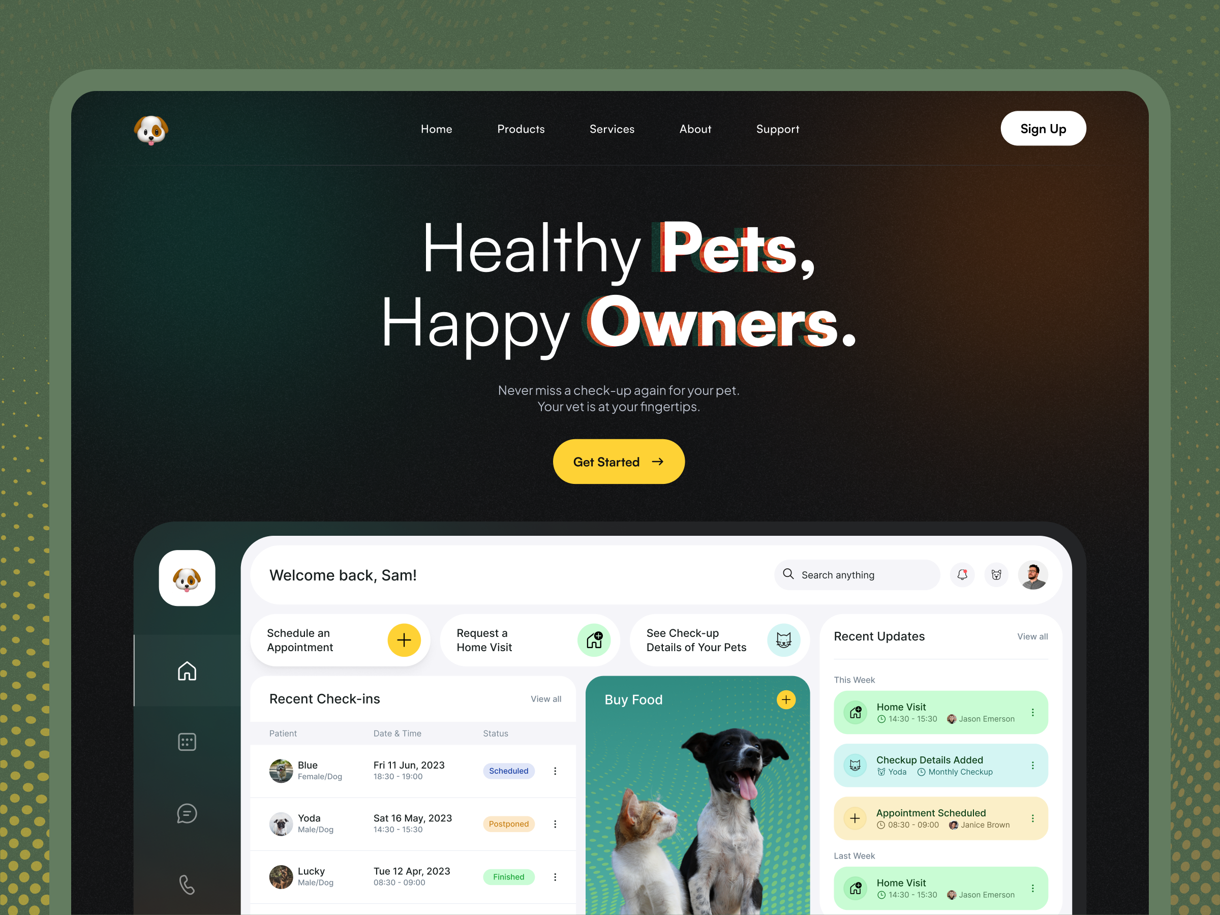 Example of Petzy - Veterinary Clinic App