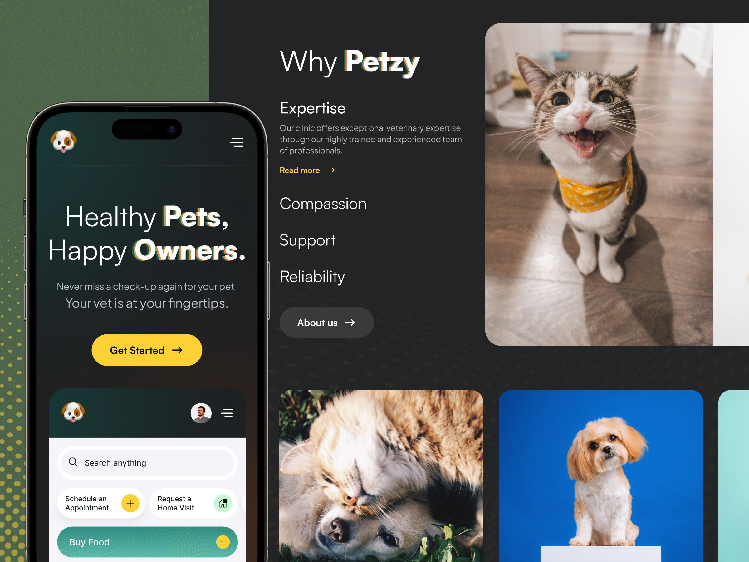 Example of Petzy - Veterinary Clinic App