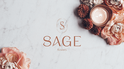 SAGE | logotype for flowers shop adobe illustrator brand design brand identity branding corporate identity design graphic design logo logo design logotype typography