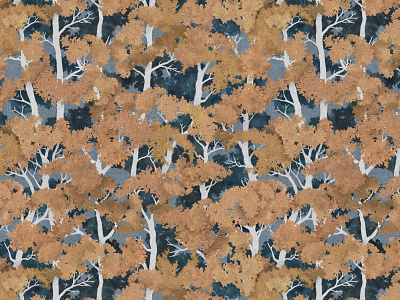 Tree Seamless Pattern asian autumn beauty branches clipart forest graphic design handdrawn illustration japanese leaf leaves pattern seamless pattern summer textile thicket tree wallpaper wood