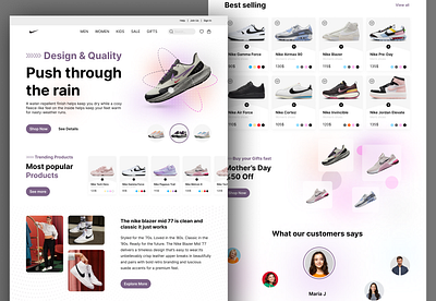 Shoes Website Design UI air jordan app dailyui design fashion foowear nike nike running shoe shoe wbsite shop shopping sneakers style ui ux web design website
