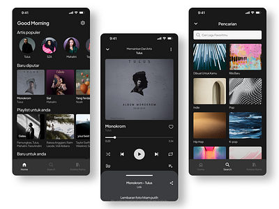 Daily UI #009 Music Player design figma music player ui