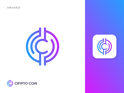 Crypto Coin Logo app app icon app logo brand identity branding branding design c letter logo c logo creative logo crypto coin crypto logo icon logo logodesign logomark minimal minimalist logo modern logo monogram ui