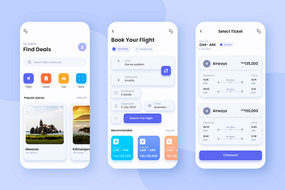 Flight Booking App concept app ui design ui