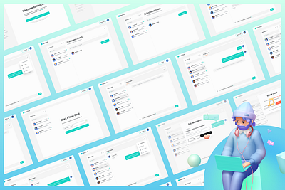 NeoChat 3d branding ui ux