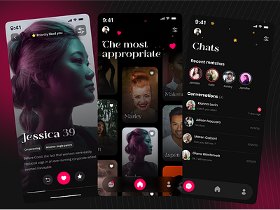 Dating App animation app mobile ui ux