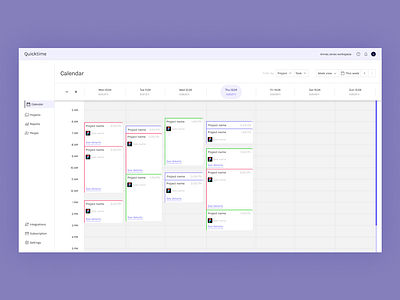 Time-tracking dashboard dashboard dashboard design desktop design it solution schedule schedule menagment time menagment time tracking ui ux