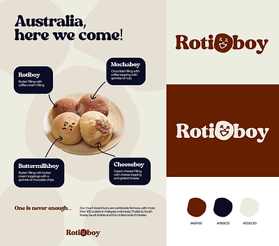 Rotiboy branding breadshop logo mobile design organic look ui design web design