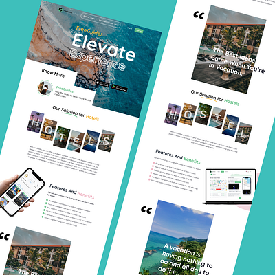 Travel Solution Page for a Startup app branding design graphic design illustration logo typography ui ux vector