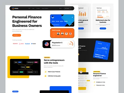 Fintech SaaS Website Design analytics business clean color design finance fintech home page interface landing page minimal saas startup ui ui ux web design web3 website website design website ui